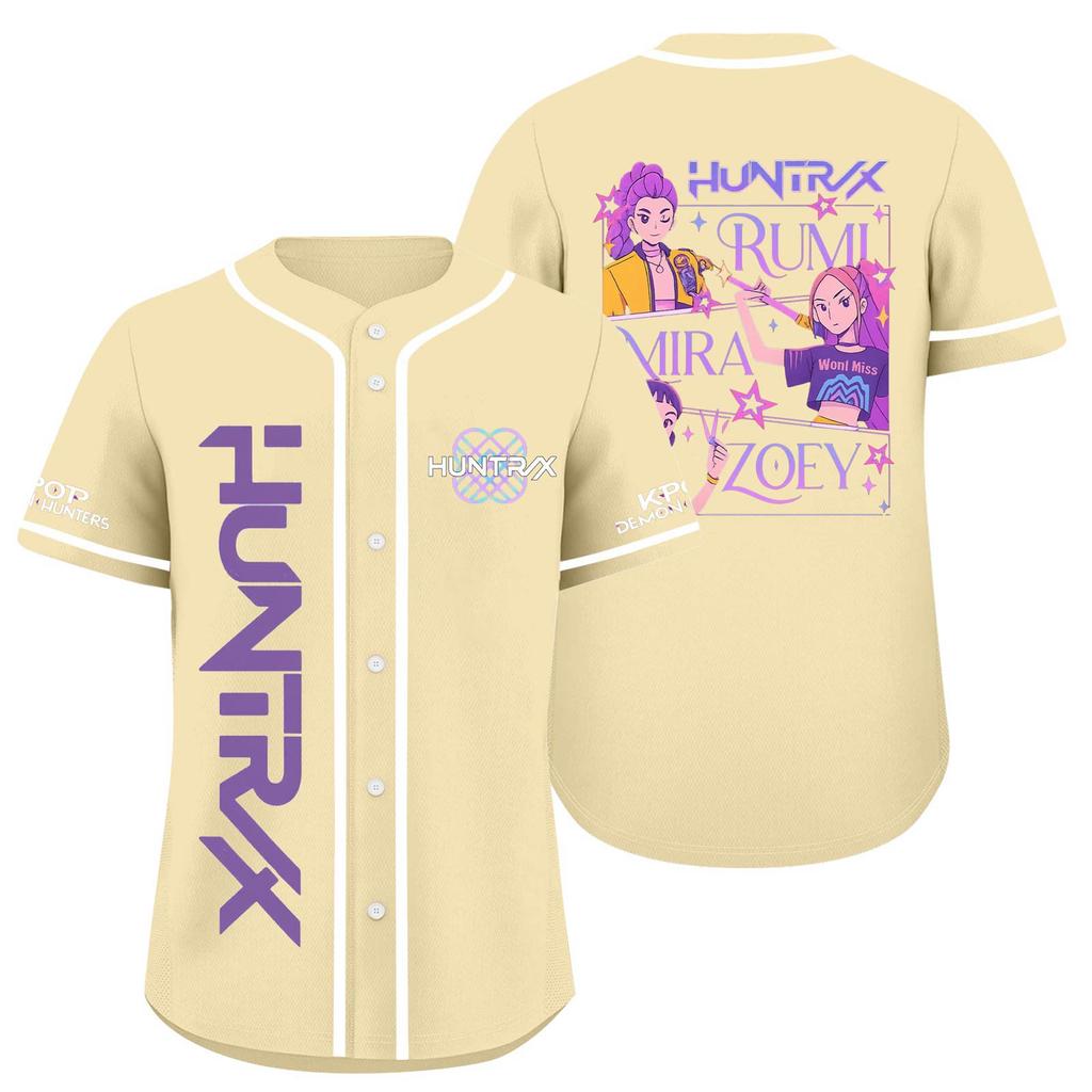 Children's Casual Cartoon Print Short-sleeved Baseball Jerseys Children's Sportswear Top