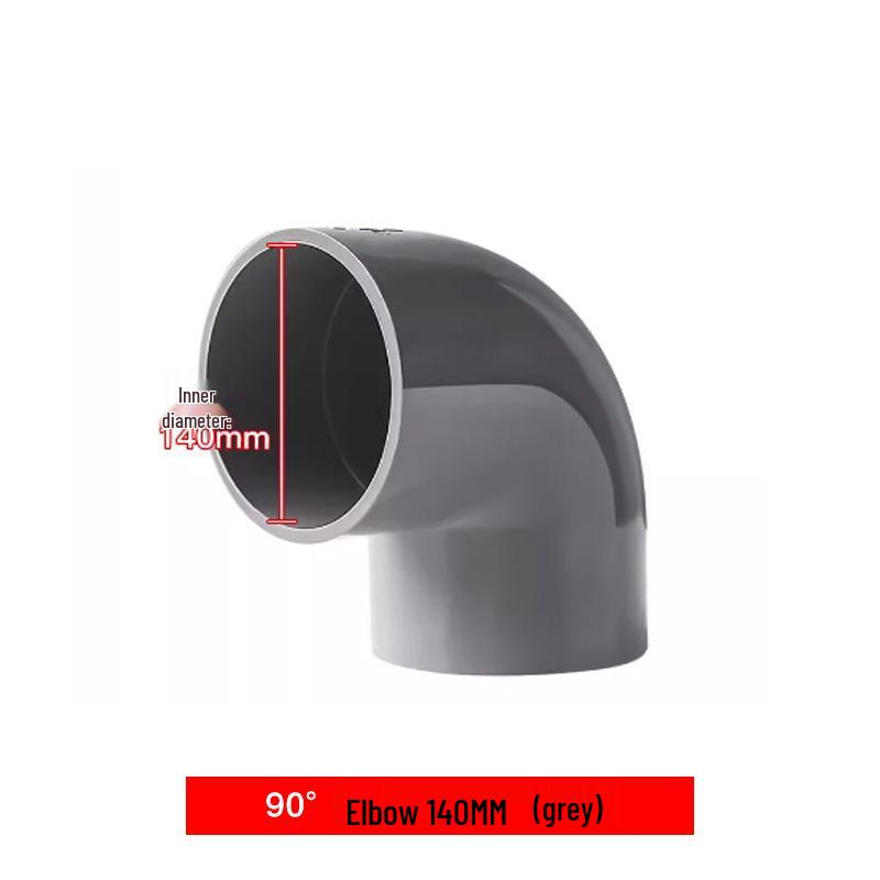 PVC 90-Degree Right Angle Elbow Water Pipe Fittings (20-75mm)