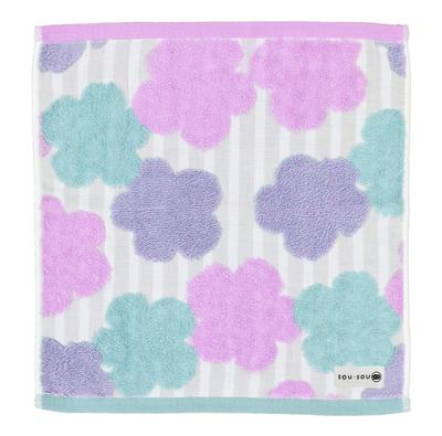 Marushin Hand Cloth Grass Sky Rose Made In Imabari Certified 6165003600 SOU SOU Towel, 34x36cm, Pattern, Japan, Towel,