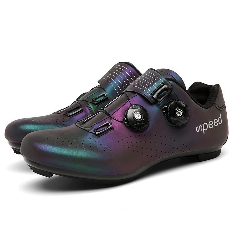Unisex Cycling Shoes Mountain Road Bike Riding Breathable Hard Sole Nylon Locking Pedal Compatible
