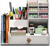 Desk Organizer With A Compartment For Books And Crayons