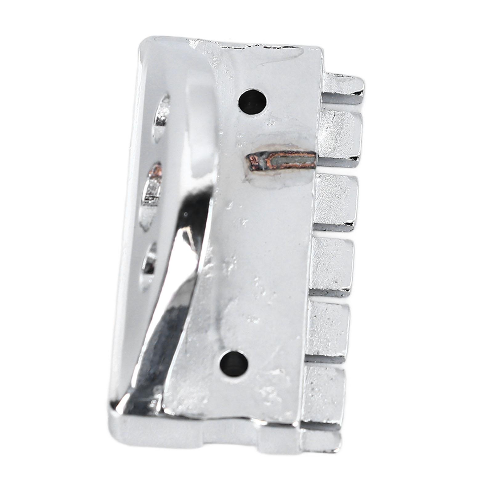 

Безголовый гитарный струнный замок 6-струнный бридж для электрогитары фиксирующая гайка музыкальный инструмент серебряный