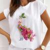 African Women's New Fashion City Girl Half Sleeve Basic Cute Clothes T-shirt Graphic T Shirts Y2k Tops Harajuku Vintage Tee