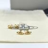 Empress Dowager Cixi Glossy Saturn Mini Stud Earrings: Elegant, Simple Design for Women