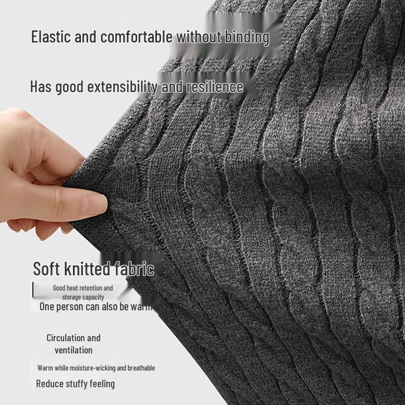 VANCL Men's Winter Half-Zip Knit Sweater