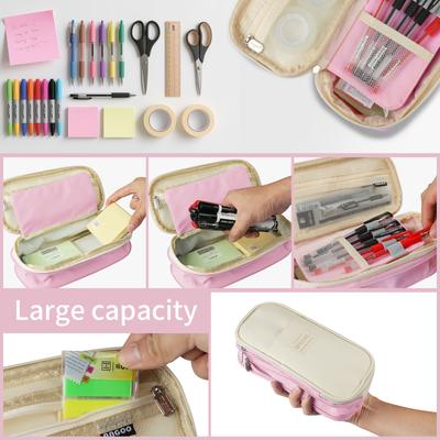 Foldable Pencil Case Large Capacity Aesthetic Pencil Bag School Stationery Pouch Holder for Boy Girl Office Students Organizer