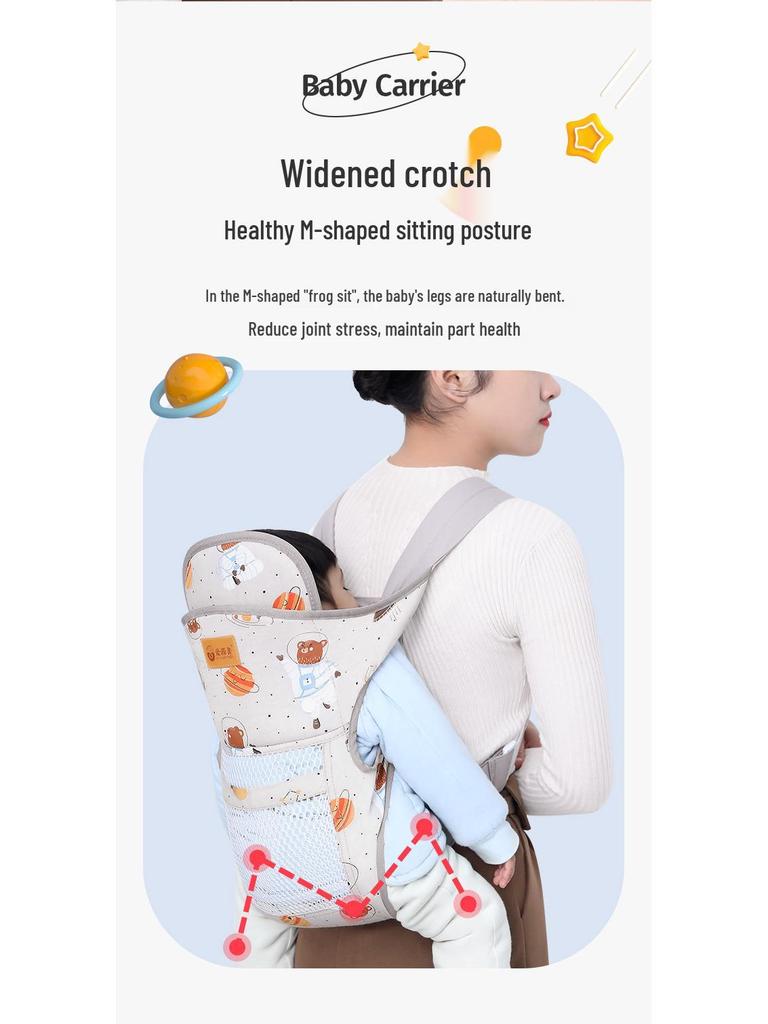 Newborn Dual-Use Front and Back Baby Carrier: Hands-Free, Simple Design for Outings
