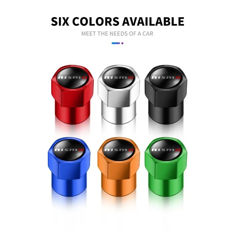 Car Styling Wheel Tires Covered with Automobile Universal Tube Tire Air Valve Cap Dustproof for Nissan NISMO Tiida Teana GTR GTR
