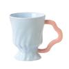 Contrast Color Ceramic Goblet Wine Glass High Looking Girls Cup Souvenir Mug Home with Water Cup Underglaze Color Men