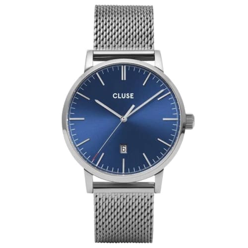 

CLUSE Avis Mesh Silver Dark Blue/Silver Men s Watch