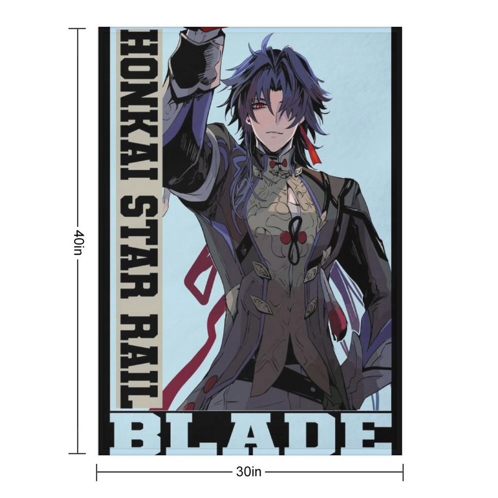 Blade - Honkai Star Rail Throw Blanket Decoratives Blankets For Sofas Tourist Cute Plaid Blankets