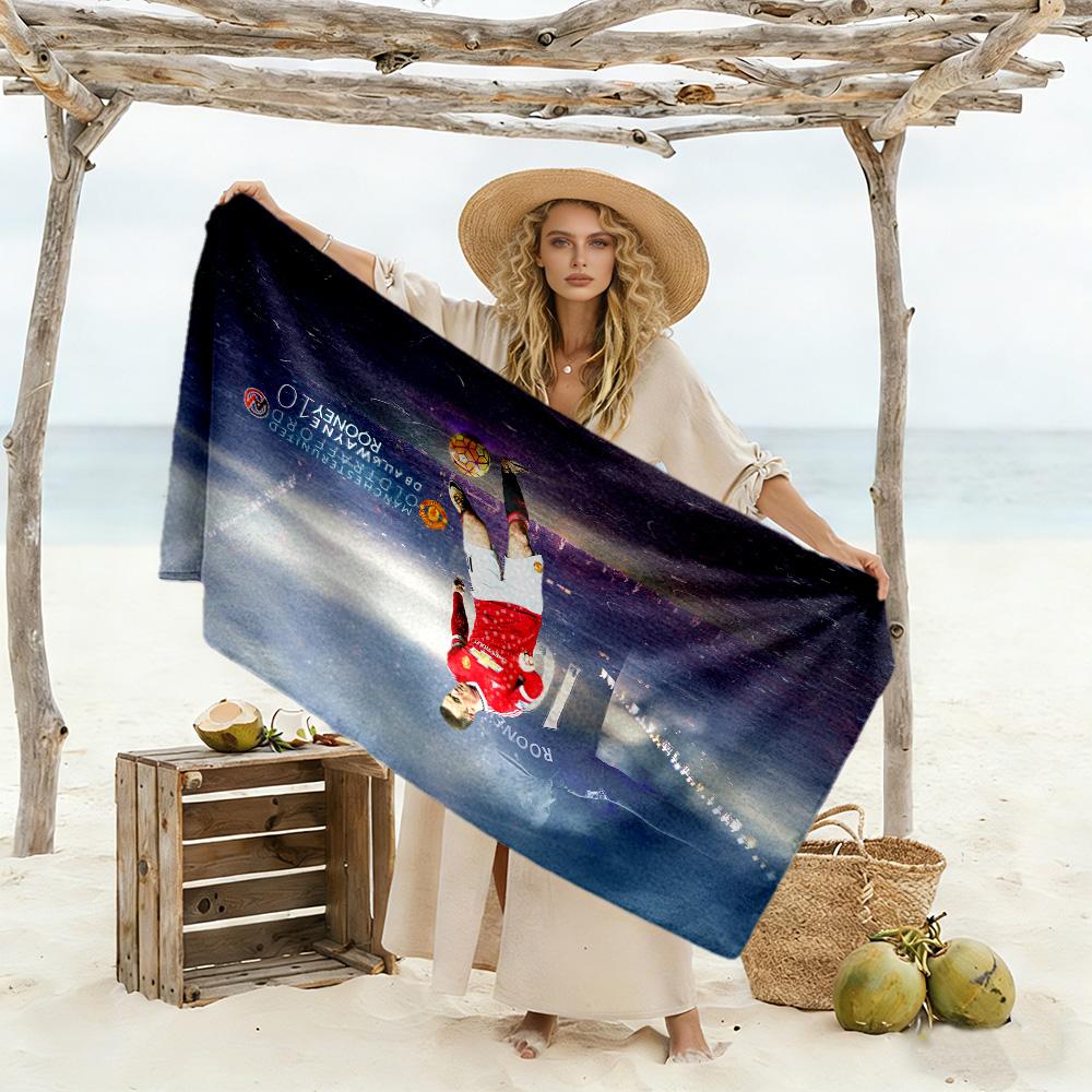 David De Gea Celebration Beach Towel Super Soft Microfiber Quickdry Fabric Comfortable Lightweight