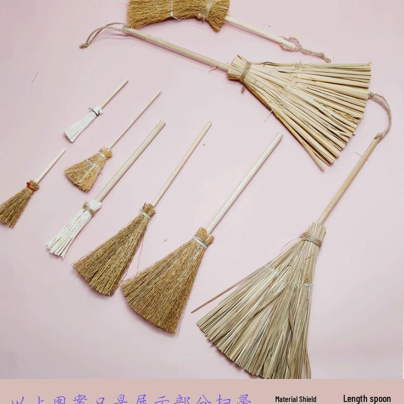 Handmade Mini Broom Halloween Party Decoration for Dollhouse Scenes