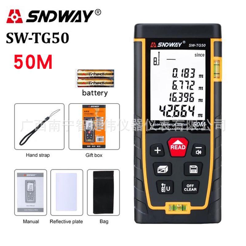 SNDWAY SW-T100/T60 Laserový dálkoměr, Infračový elektronický svinovací metr