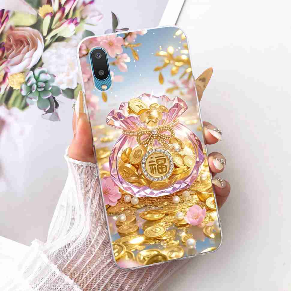 For Samsung Galaxy A02 Case SM-A022F Soft Silicone Colorful Painted Cover Case For Samsung A02 A 02 Galaxy M02 M022F Fundas Bags