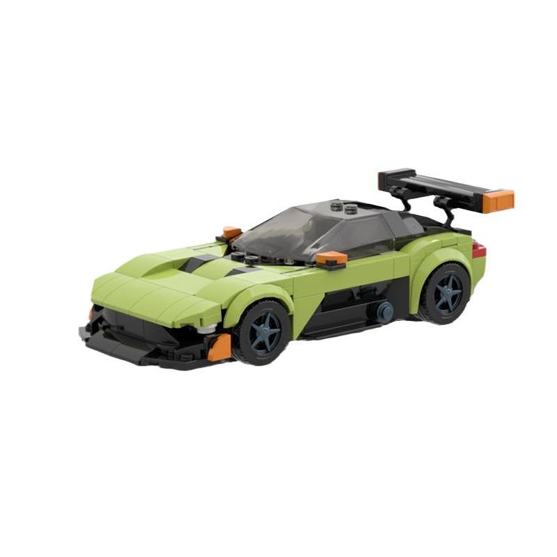Building Block Compatible 83588 Aston Martin Vulcan, Creative Supercar Gt3 Classic Speed8 Grid