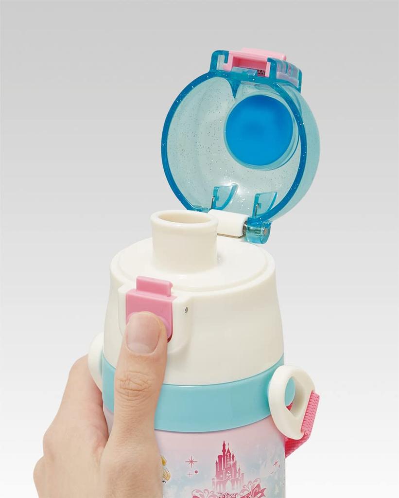 Skater Stainless Steel Kids Water Bottle Direct Drinking 470ml Disney Princess 22 Girls Children's SDC4-A