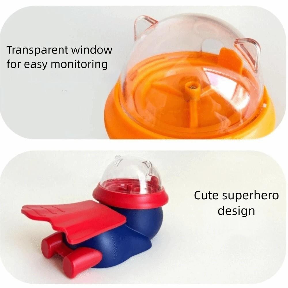 Plastic Dog Puzzle Feeder Cartoon Automatic Feeder Creative Dog Food Dispenser Mealtime Fun