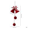 Christmas Bell Decorative Pendant,Christmas Indoor Wall Decoration With Needles,wine Red Christmas Flocking Bells,Christmas Tree Decorations,