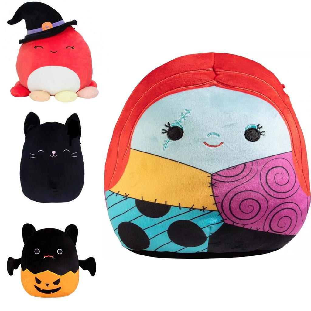 Halloween Squishmallows The Nightmare Before Christmas Jack Sally Bat Pumpkin Plush Toys