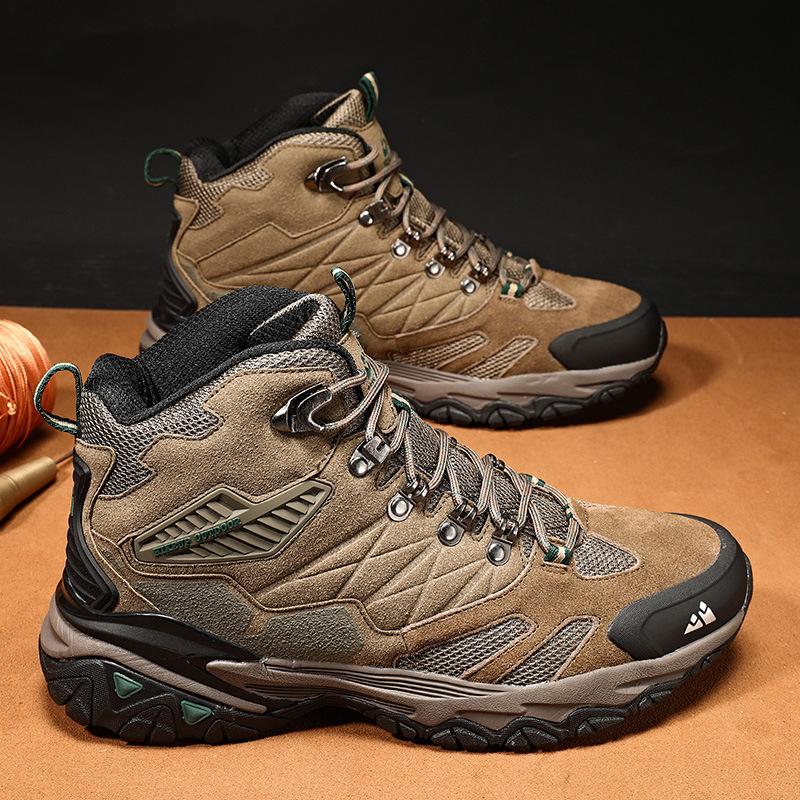 Large Size Men's Shoes Outdoor Hiking Shoes Men's Korean Version Hiking Shoes Casual Men's Shoes High Top 2025 Shoes