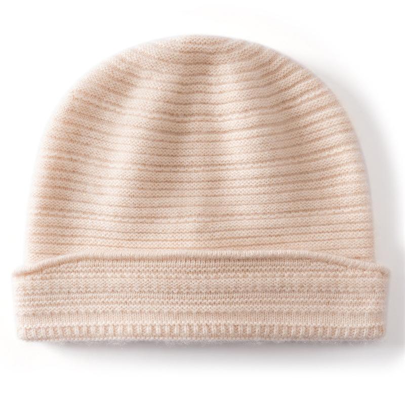 New cashmere hat knitted versatile men's and women's headgear hat cold-proof warm hat outdoor cycling hat cold hat wool hat