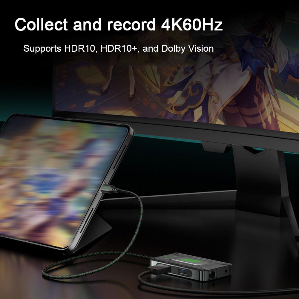 Für Paiwei DS7 Typ-C Dockingstation Dockingstation USB-Konverter Splitter HD zu Universal Ad U8Y4