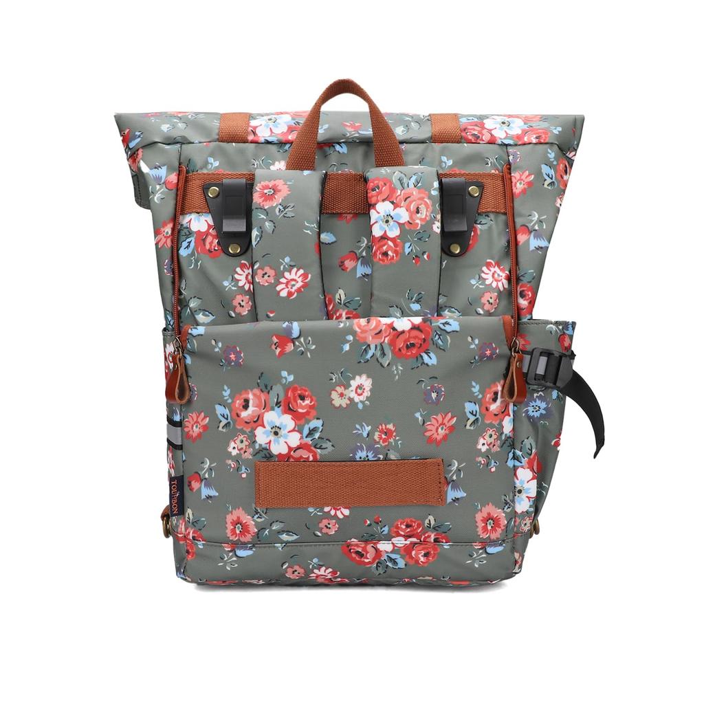 TOURBON Bicycle Bag, Backpack, Bike Rear Bag, Pannier Bag, Rear Carrier, Perfect for Commuting, School, Travel, Cycling, Backpack