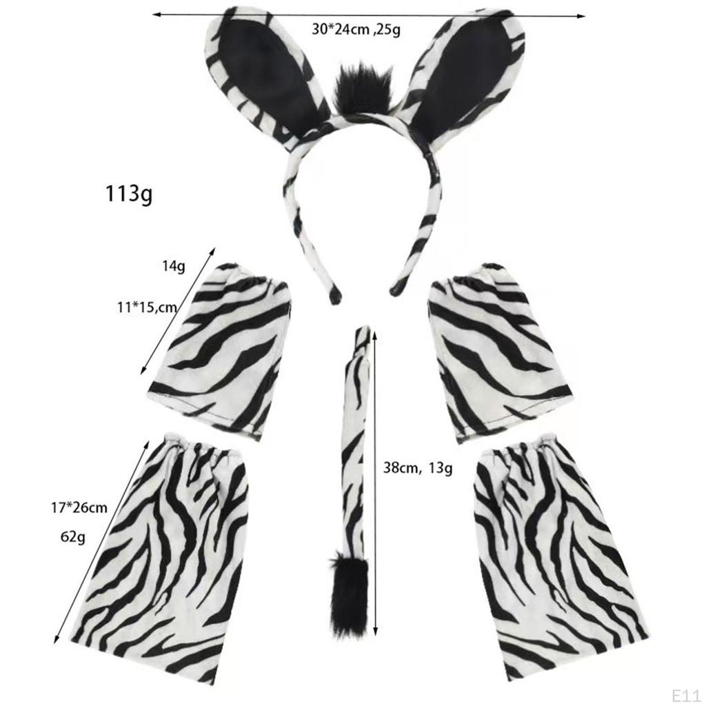 Animal Ears and Tail Set Comfortable Cosplay for Kids Party Stage Performance