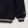 Champion Casual Long Sleeve Fleece Jacket with Satin and Hooded Dark Men's Appliqués Zip-Up Shirt, Navy, C3-A608