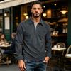 Men's Cotton Corduroy Long Sleeve Shirt with Collar for Everyday Wear