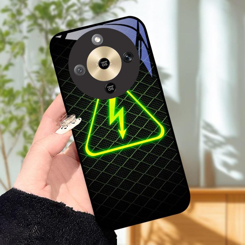 For Honor X9d MTN-NX1 Case Cool Fashion Painted Cover Tempered Glass Phone Cases For Honor X9 D HonorX9d 5G Cover Shell Fundas