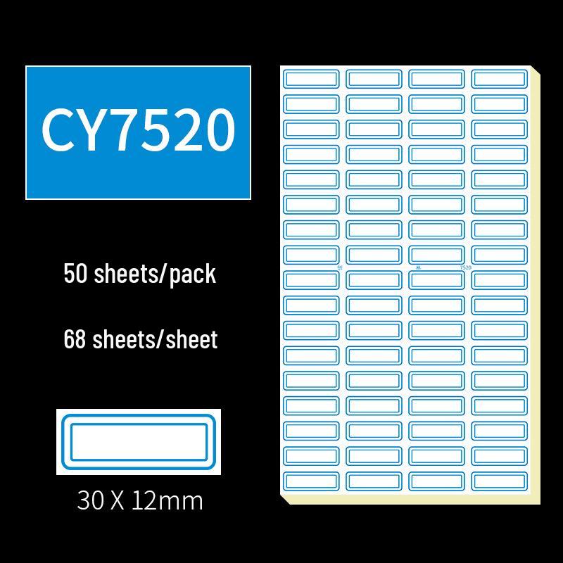 Handwritten Self-Adhesive Label Stickers for Office and Memo Marking