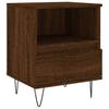Nightstand Brown Oak Effect 40 X 35 X 50 Cm Engineered Wood