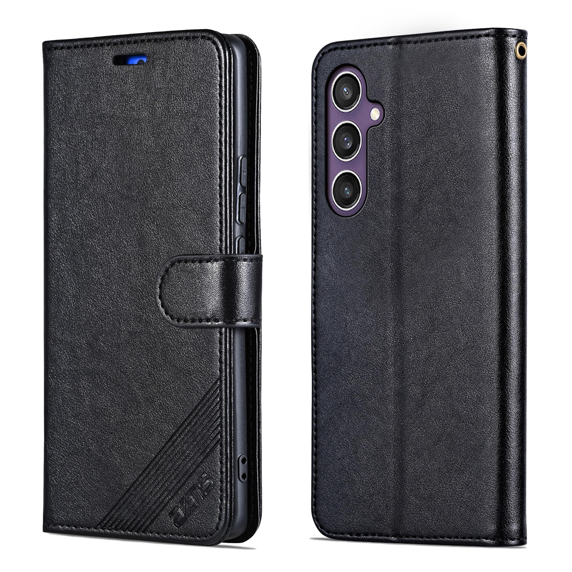 AZNS For Samsung Galaxy S26+ Case Anti-Scratch PU Leather Stand Wallet Phone Cover