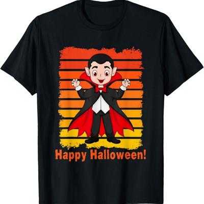 Süßes Lustiges Happy Halloween Dracula T-Shirt