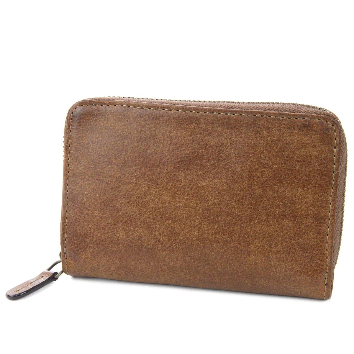 

Dakota Black Label Gaudi Leather Bifold Wallet with Zip-Around Closure, Men s, Chocolate, 0626802, BL-626802-41