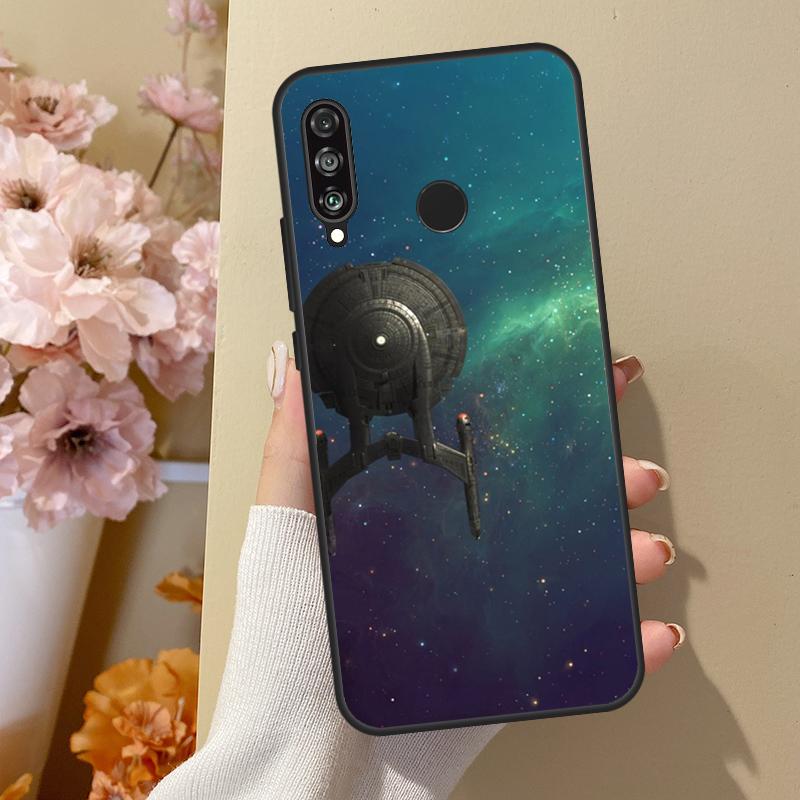 Space Ship Art For Huawei Nova 12i 8i 11i 12s 9 10 SE Y60 Y70 Y90 Y72 Y73 Y61 Y91 P60 Pro P30 P40 Lite Case