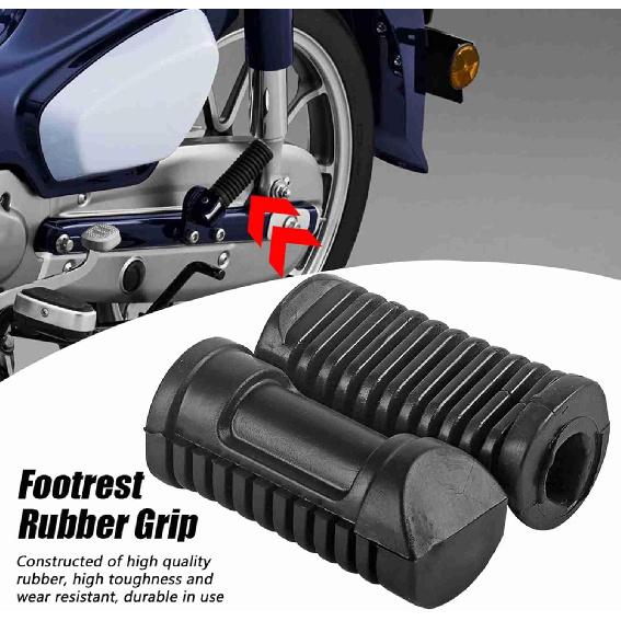 

Acouto Motorcycle Front Foot Peg Rubbers 1 Pair Motorcycle Non-Slip Front Footpegs Plate Footrest Rubber Pad Grip Cover for CG 125