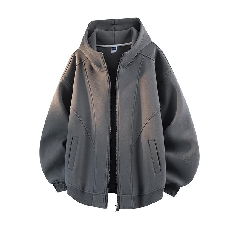 Унисекс худи ОсеньЗима 2025 На бархатной подкладке Свободный крой Повседневная спортивная куртка 2XL 3090₽