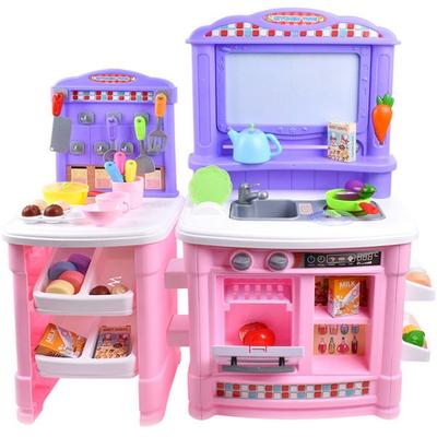 Jogo de cozinha de quadro negro gêmeo com água, rosa, brinquedos populares coreanos