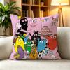 BBarbapapa Whole Family Cute Cartoon  Pillow Case Square DoubleSided Sofa Cushion Cover Bedroom Bedside Pillow