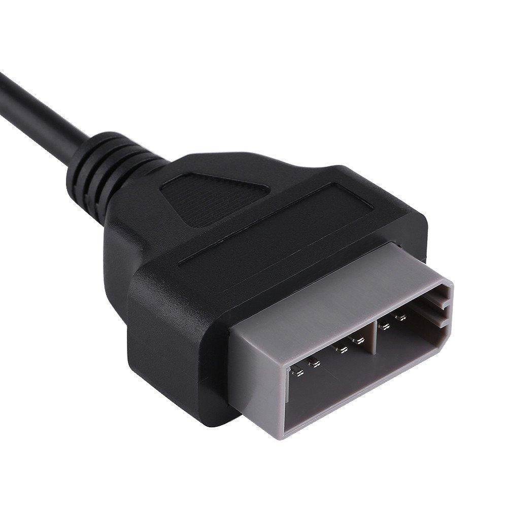 OBD2 Adapterkabel Diagnosekabel Stecker Konvertierungsstecker 14 Pin auf 16 Pin Kunststoff