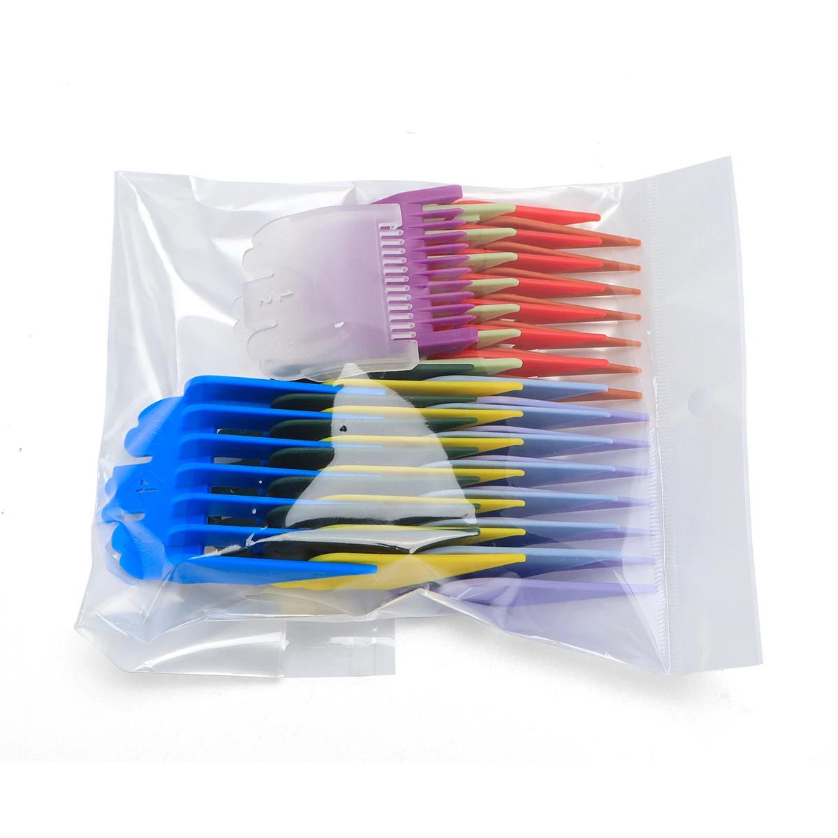 

10 шт. парикмахерская машинка для стрижки волос ограничитель направляющая расческа универсальная направляющая расческа для стрижки несколько моделей машинка для стрижки волос ограничитель расческа инструменты