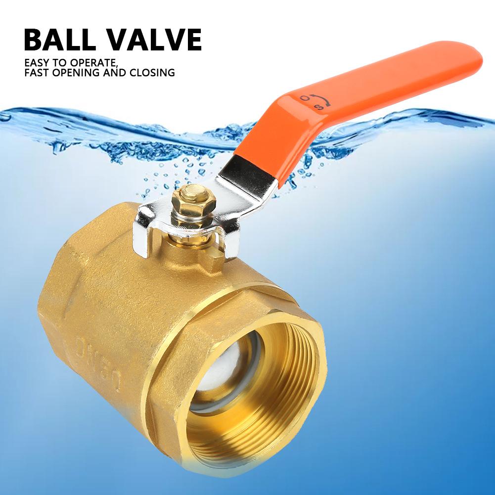 1pc DN50 2 BSP Brass Pipe Ball Valve 1.6MPa for Water Oil Gas