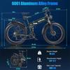 Burchda R5Pro 1500W50km/h 26-inch Folding Electric Mountain Bike 48V20AH Lithium Fat Electric Bicycle Motorcycle