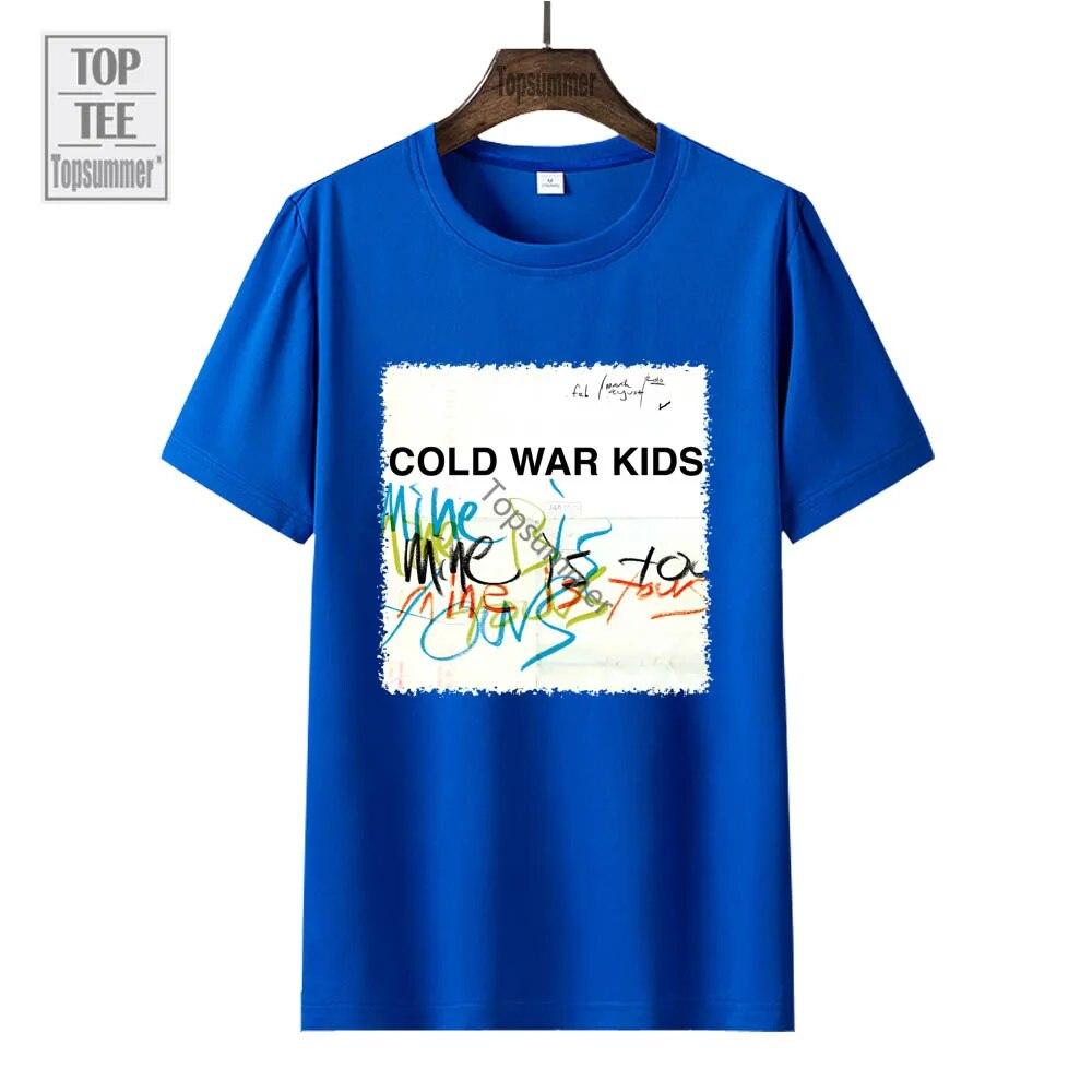 Mine Is Yours Album T Shirt Cold War Kids Tour T-Shirt Women'S Punk Streetwear Black T-Shirts Unisex'S Short Sleeve Clothes