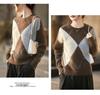 Women's Pure Wool Long Sleeve Jacquard Pullover - Autumn/Winter Round Neck Base Layer