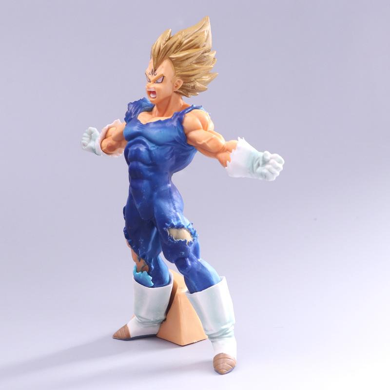17cm Dragon Ball Z Anime Figures Majin Vegeta Son Goku Action Figure Gk Statue Figurine Model Doll Decoration Ornaments Toys