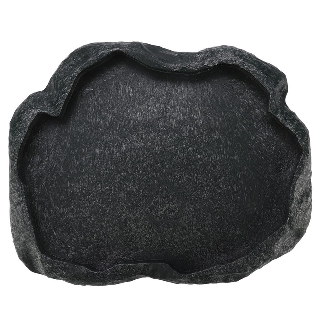 Resin   Reptile Rock Food and Water Dish Feeder Bowl for Tortoise  (Green S)